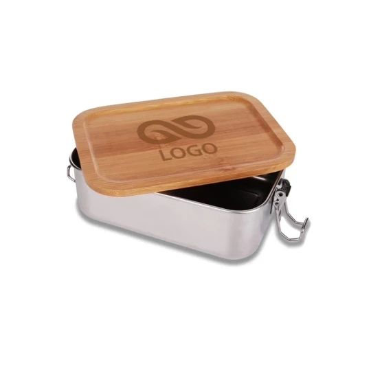 Stalowy lunch box 800 ml Somerton - Srebrny