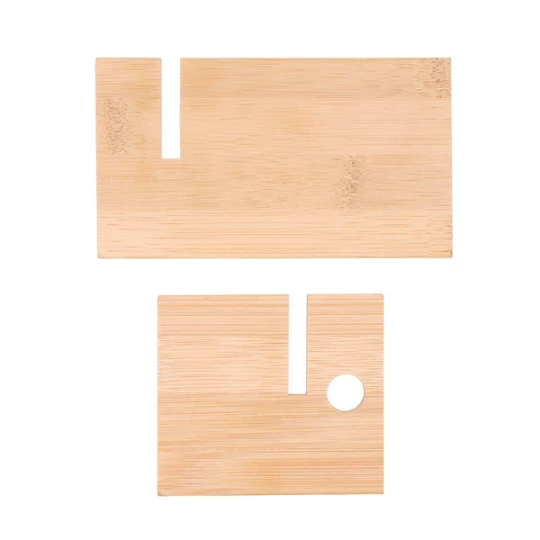 Timaru Bambusowy stojak / podstawka na telefon - Beżowy