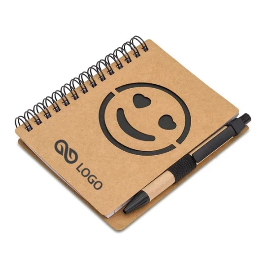 Notes gładki Smile - Czarny