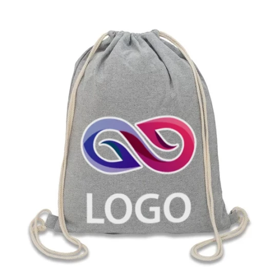 Plecak bawełniany 340 g/m2 Preston - Szary