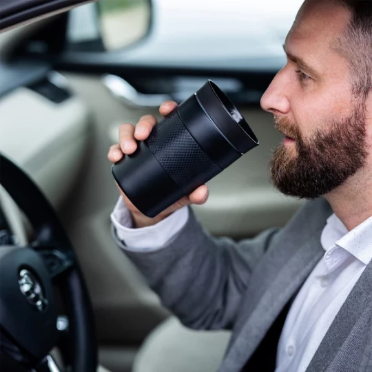 Kubek termiczny Husavik 320 ml -  Czarny