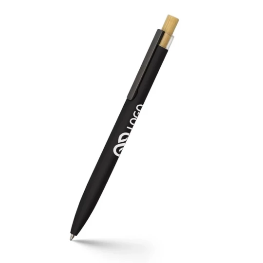 Długopis z aluminium z recyklingu Randall - Czarny