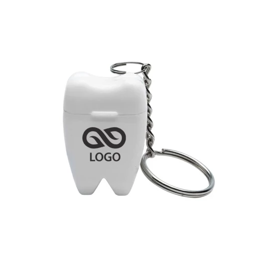 Brelok Toothy z nicią dentystyczną - Biały