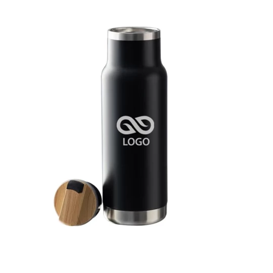 Butelka termiczna Horten 530 ml - Czarny