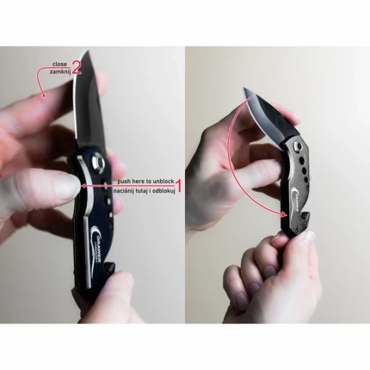 Nóż składany Intact - Czarny