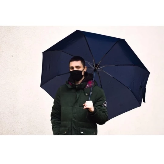 Składany parasol sztormowy VERNIER - Granatowy