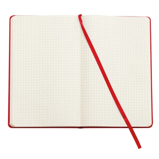 Notatnik w kratkę Asturias - Czerwony