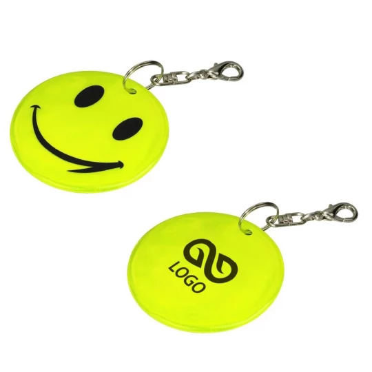Brelok odblaskowy Smile - Żółty