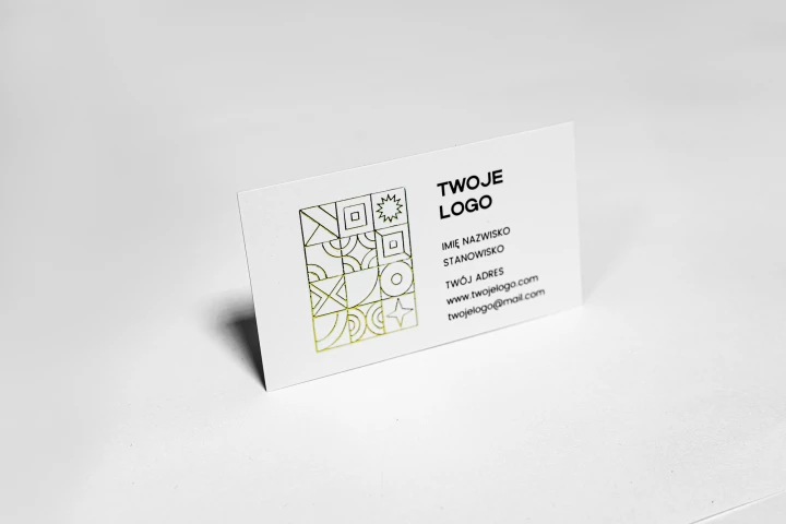 Wizytówki Premium złoto/srebro+UV