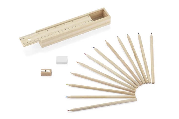 Piórnik z kredkami 12 szt. KRASI 