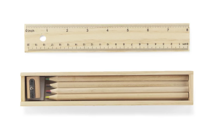 Piórnik z kredkami 12 szt. KRASI 