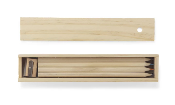 Piórnik z kredkami 12 szt. KRASI 