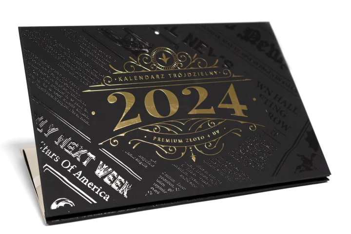 Kalendarz Premium złoto/srebro+UV