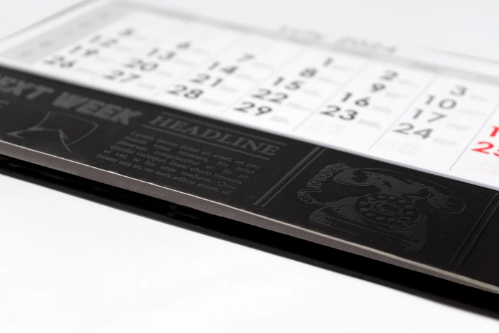 Kalendarz Premium złoto/srebro+UV