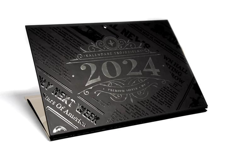 Kalendarz Premium złoto/srebro+UV