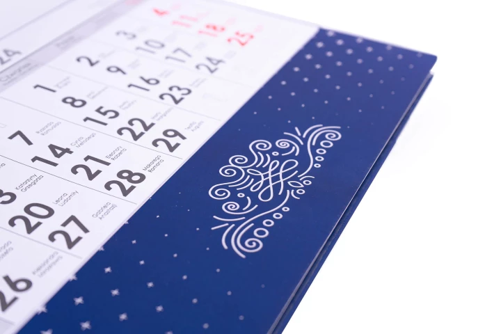 Kalendarze Premium srebro