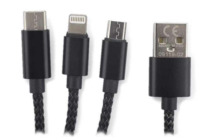 Kabel USB 3 w 1 LUX 