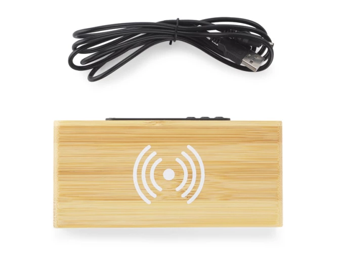 Zegar na biurko z ładowarką indukcyjną INDUCTO 