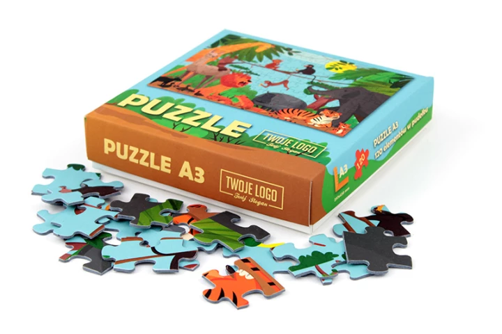 Puzzle w pudełku kartonowym