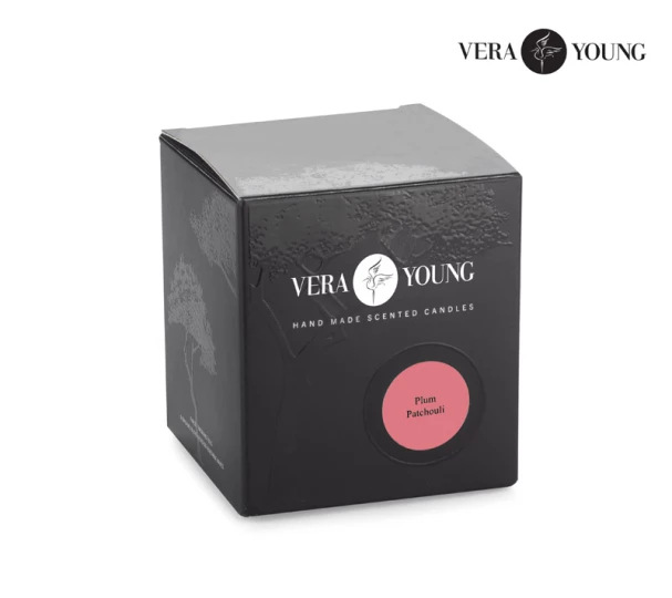 Świeca sojowa 170g - Plum & Patchouli - VERA YOUNG 