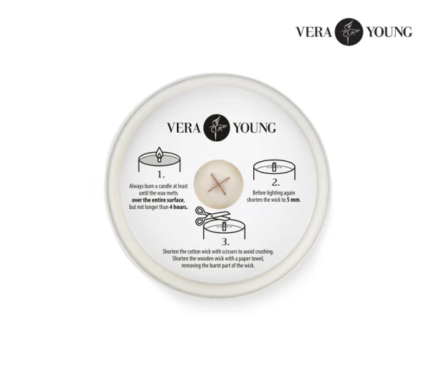 Świeca sojowa 220g - Library - VERA YOUNG 