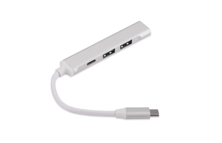 Rozdzielacz HUB USB z kablem typ C - ROSKO 