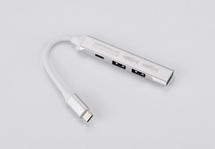 Rozdzielacz HUB USB z kablem typ C - ROSKO 