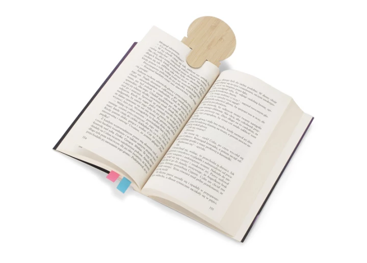 Linijka bambusowa z karteczkami BEMO 