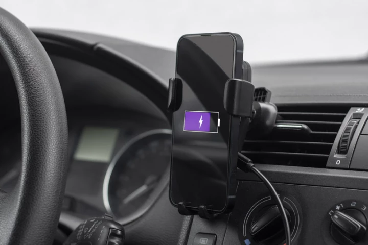 Uchwyt do telefonu z ładowarką indukcyjną GARI 15W USB-C 