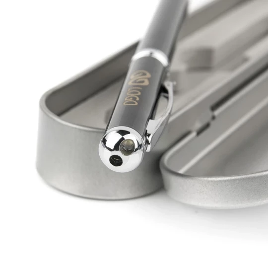 Długopis w etui Laser - Czarny