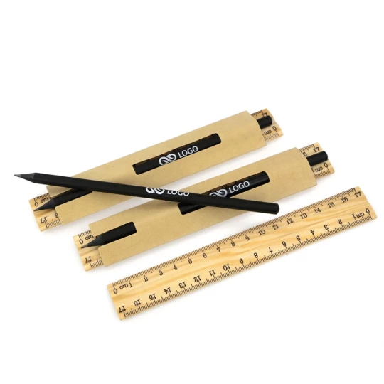 Zestaw ołówek+linijka Ezra