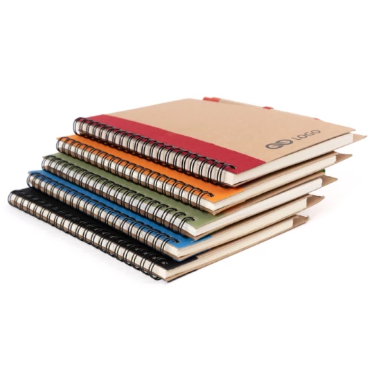 Notes Eco3 z długopisem - Czerwony