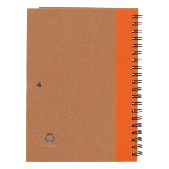 Notes Eco3 z długopisem - Pomarańczowy