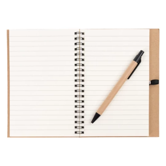 Notes Eco3 z długopisem - Niebieski