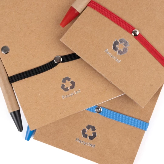 Notes Eco2 z długopisem - Zielony