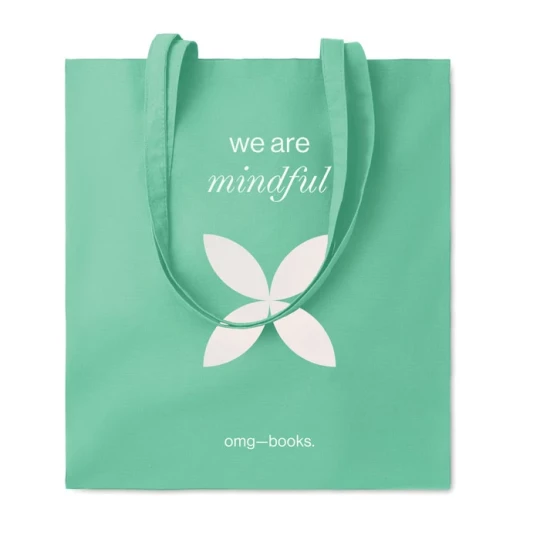 Torba na zakupy - COTTONEL COLOUR + - Miętowy