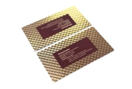 Wizytówki ze złoceniem