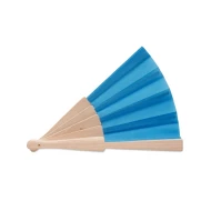 Wachlarz FANNY WOOD - Niebieski