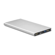 Power bank 8000mAh - POWERFLAT8 - Srebrny