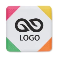 Kwadratowy zakreślacz SQUARIE - bialy