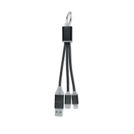 Kabel ładujący 4 w 1 typu C - BLUE - Czarny