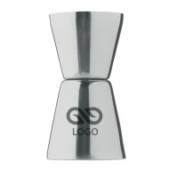 Stalowa miarka barmańska FRIZEN - srebrny mat