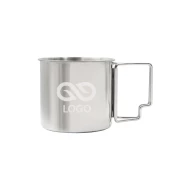 Kubek turystyczny 350 ml Pokhara - Srebrny