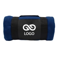 Koc polarowy Git - Granatowy