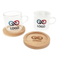 Zestaw szklanych filiżanek Liberika - Transparentny