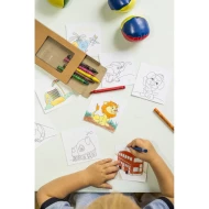 Zestaw do kolorowania, kredki | Hadley - neutralny