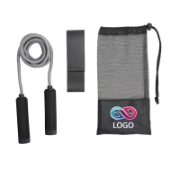 Zestaw do fitness Action - Czarny