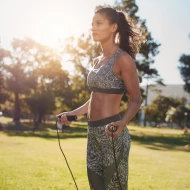 Zestaw do fitness Action - Czarny