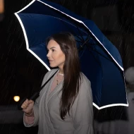 Parasol z taśmą odblaskową Refu - Niebieski