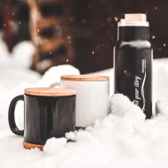 Butelka termiczna Horten 530 ml - Czarny